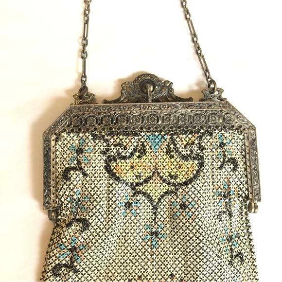 Antique Mandalian Mesh Flapper Purse - Mosaic Design - Picture 13 of 14
